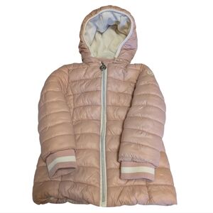 Michael Kors Girl's Pink Toddler Winter Coat 2T Fleece Lined With Removable Hood